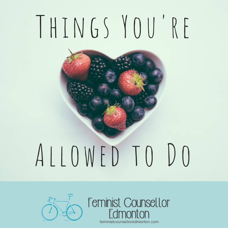 Things you're allowed to do